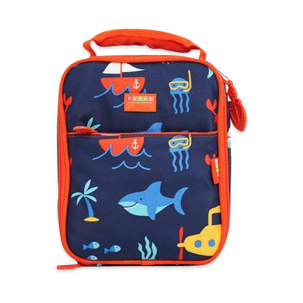 Penny Scallan Large Insulated Lunch Bag Anchors Away