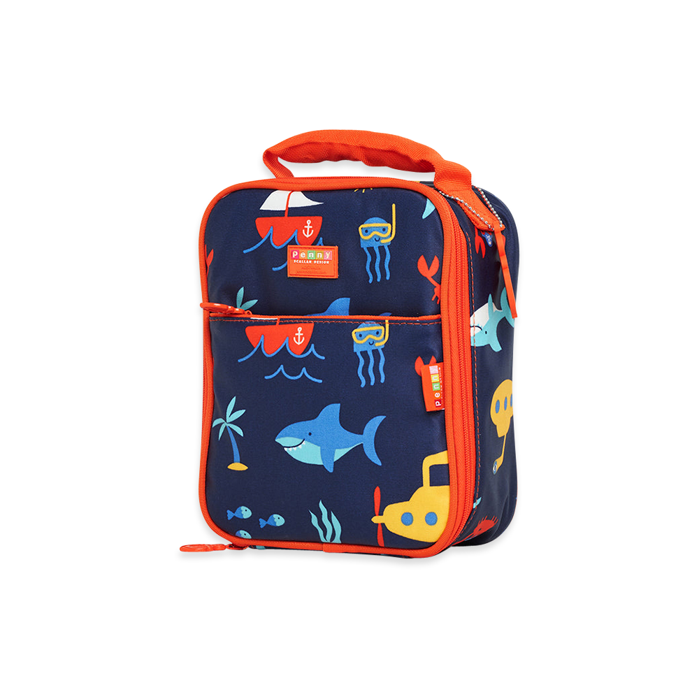 Penny Scallan Mini Insulated Lunch Bag Anchors Away side view