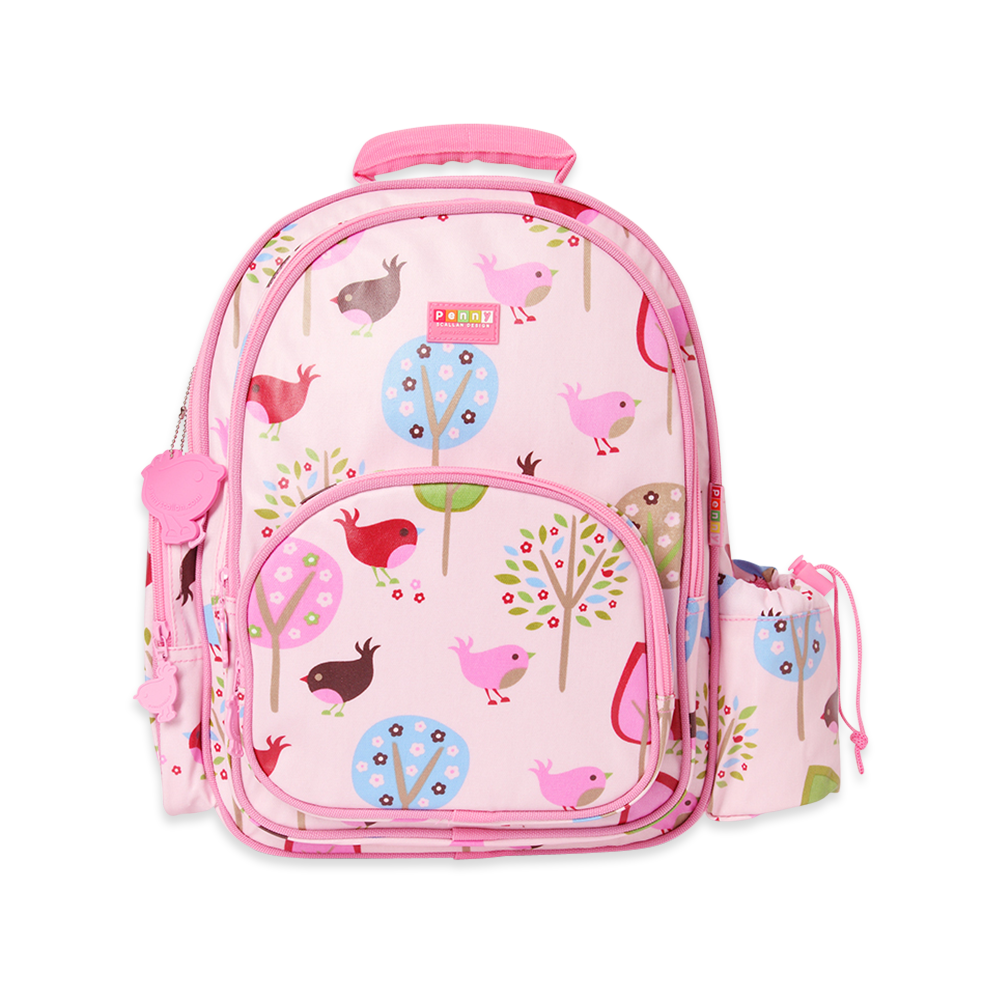 Penny Scallan Light Pink Animal Embedded Large Backpack Front view