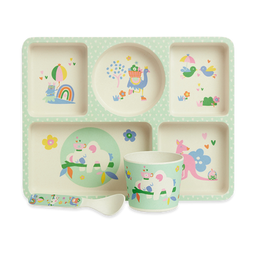 Bamboo Divided Plate Set - Kipping Koala