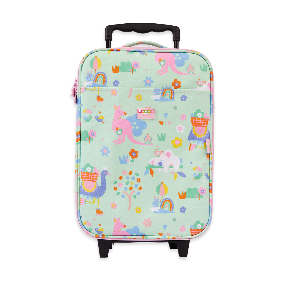 Penny Scallan Kids 2 Wheel Suitcase Kipping Koala front view