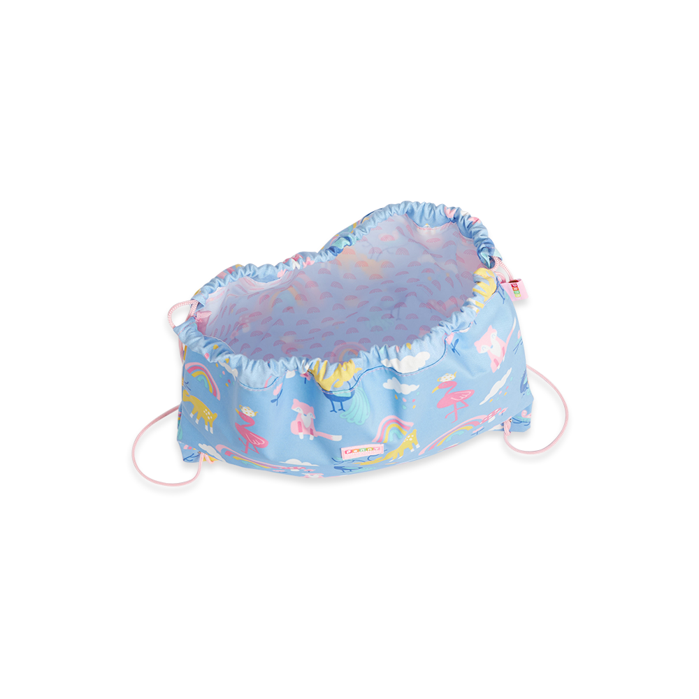 Penny Scallan Drawstring Bag Rainbow Days open view