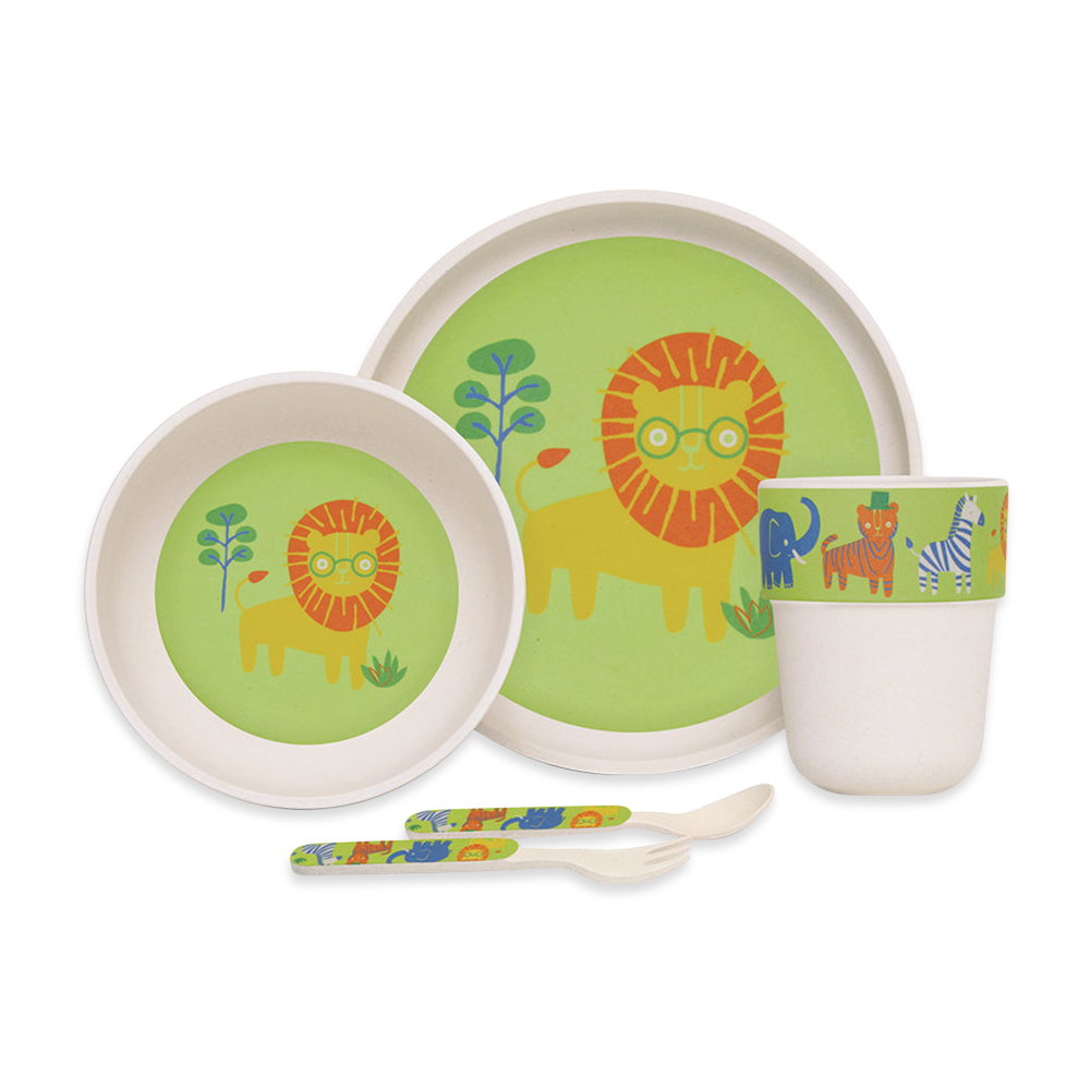 Penny Scallan Bamboo Meal Set with Cutlery Wild Thing