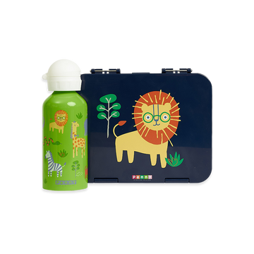 Large Bento + Stainless Steel Drink Bottle Pack - Wild Thing