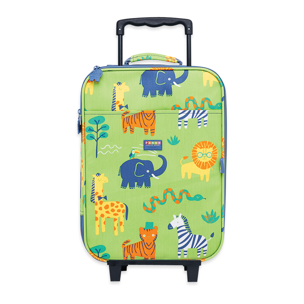Penny Scallan Kids 2 Wheel Suitcase Wild Thing front view